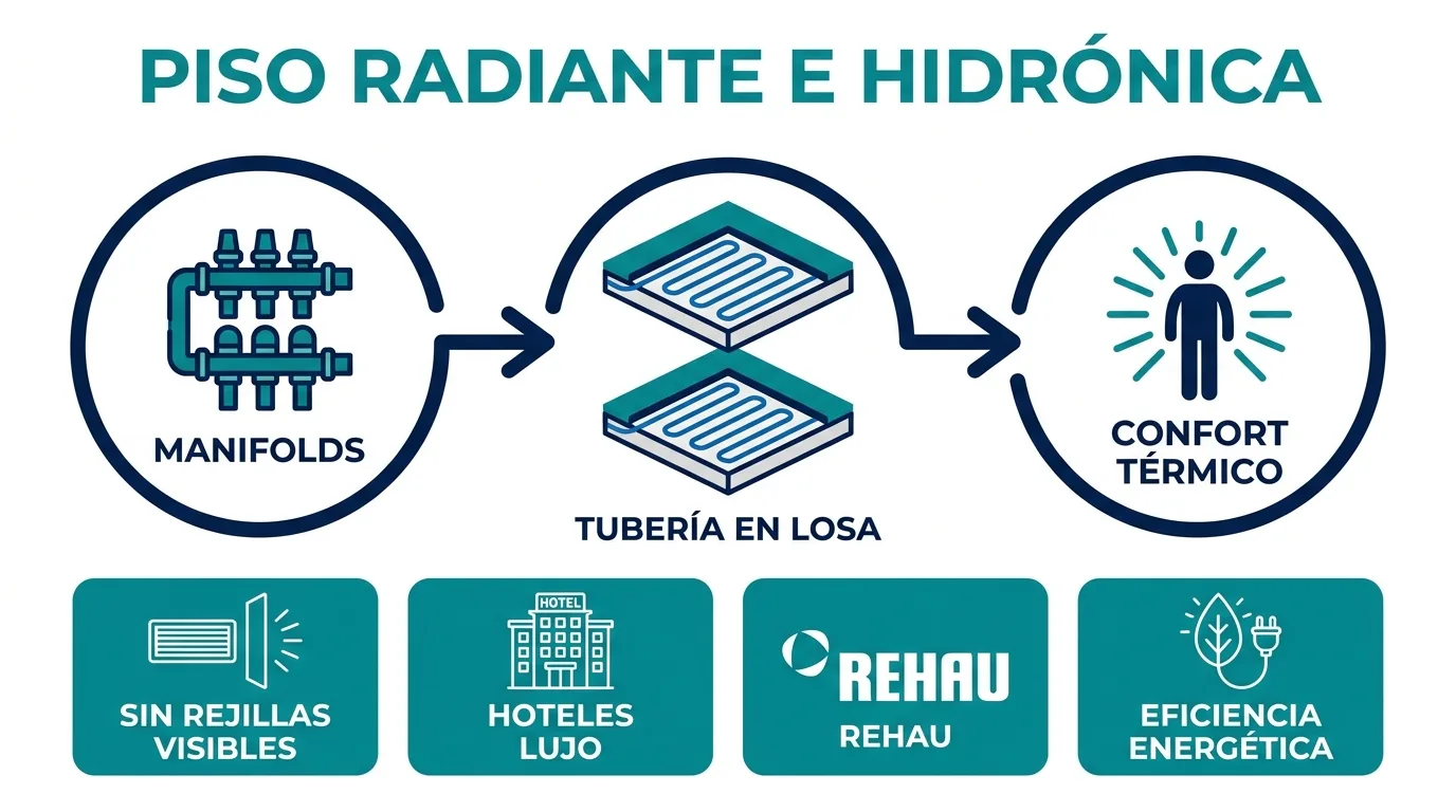 Beneficios de Piso radiante e hidrónica — Water Master México