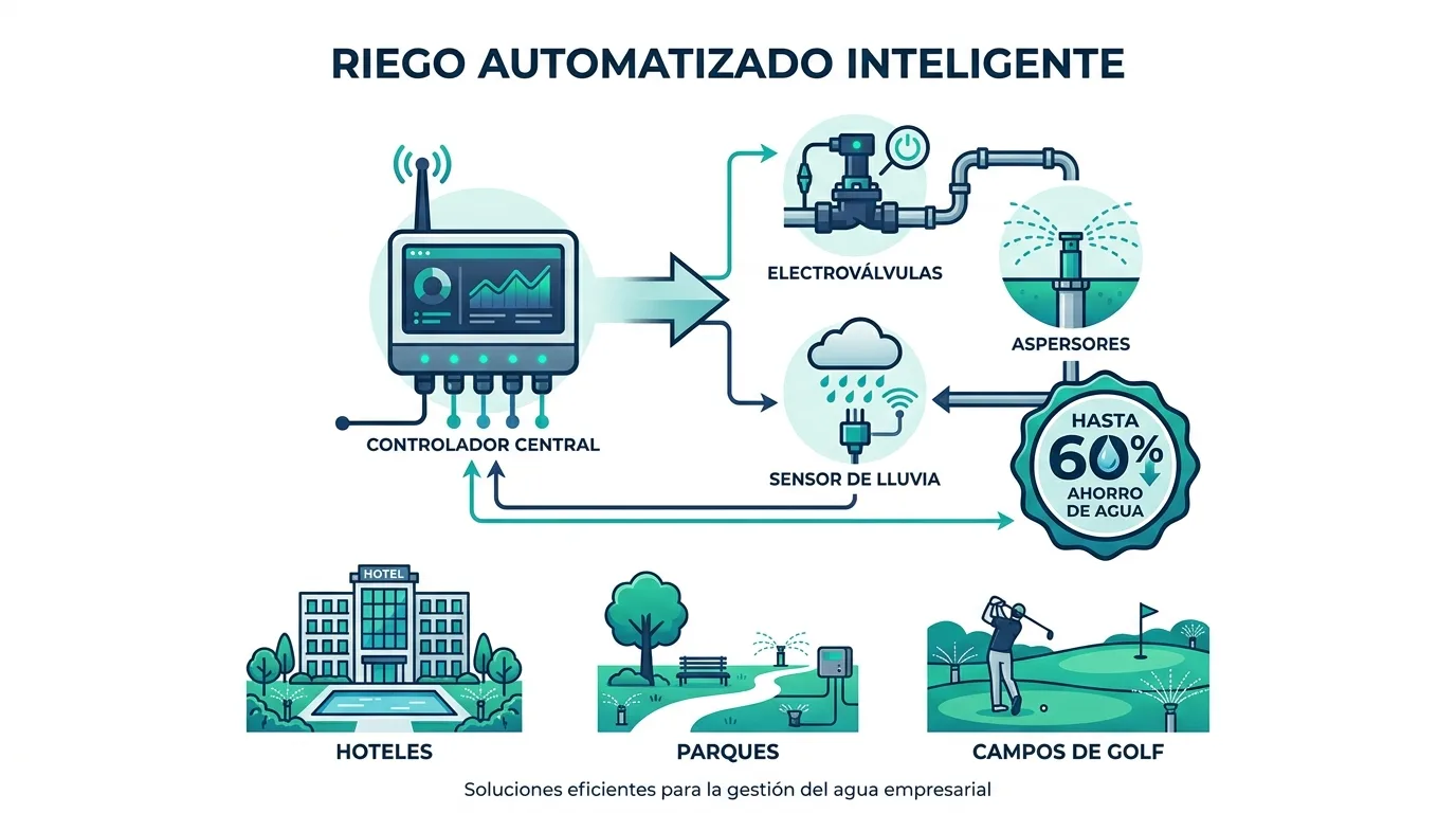 Beneficios de Riego · jardines, parques y golf — Water Master México
