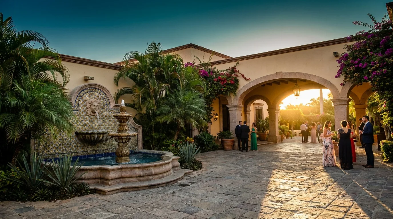 Fuentes ornamentales en hoteles y desarrollos inmobiliarios